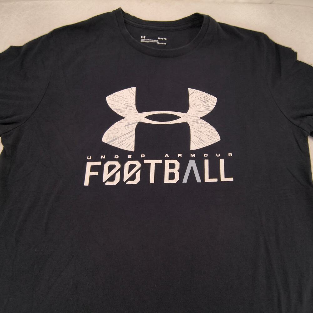 Under Armour Crew Neck Short Sleeve Graphic T Shirt Mens Size Large L Black
